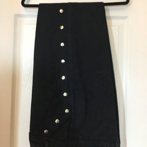 Vintage Black Jeans w/Silver Studs Sz 13 Waist 28"